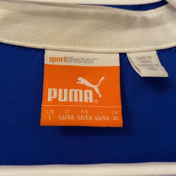 Men’s Blue Puma Golf Shirt SIZE:L - Picture 2 of 3